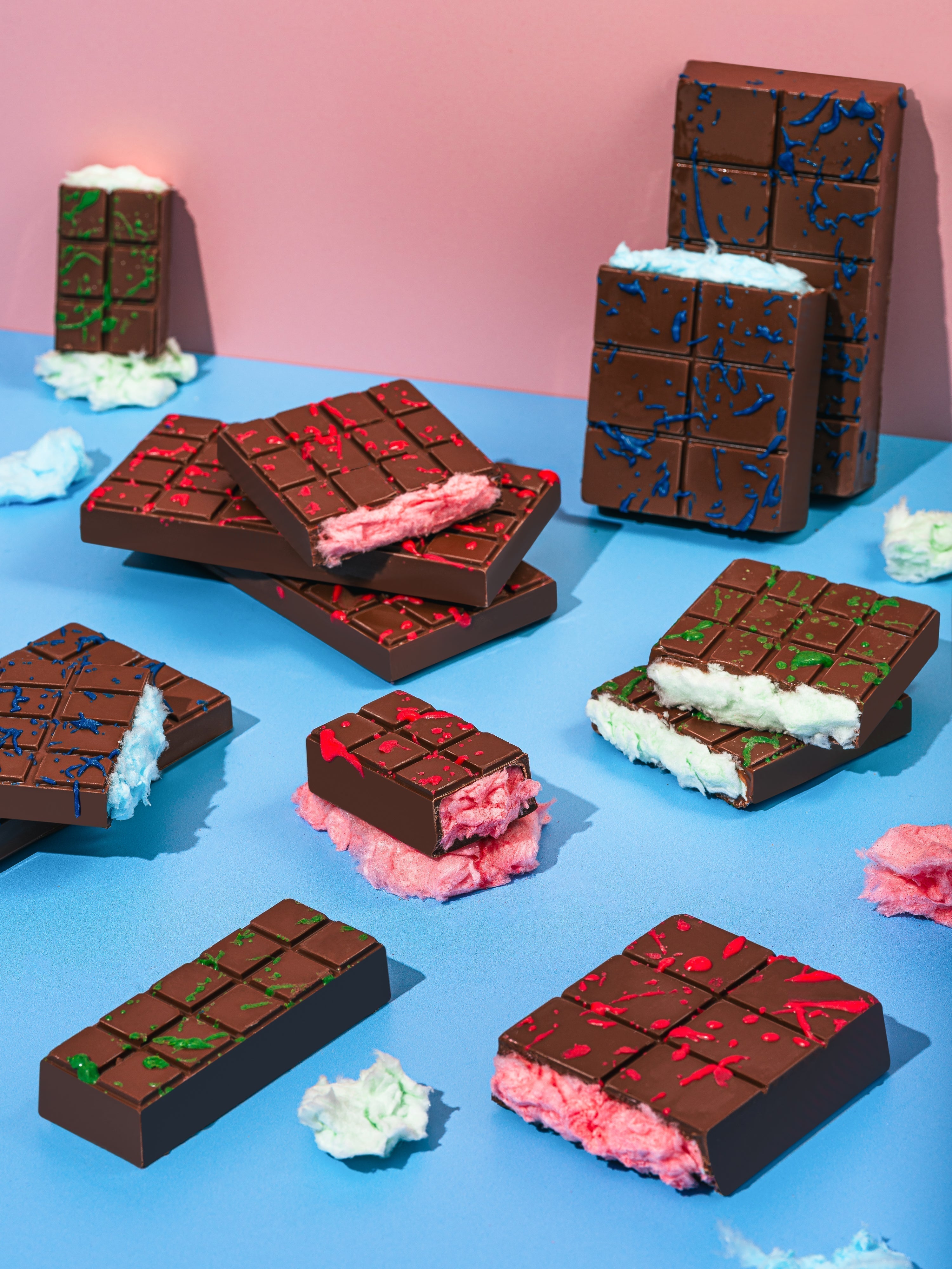 Say Hello to the Sweetest New Addition at Palm Bites: Cotton Candy Chocolate Bars! 🍫🍭