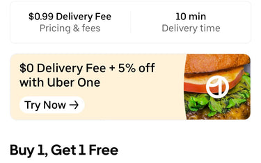 We're on Uber Eats!