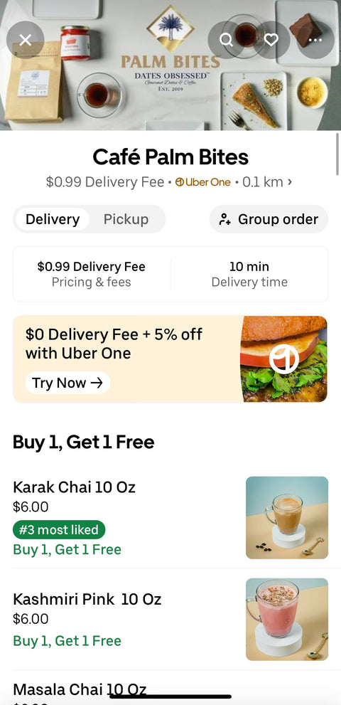 We're on Uber Eats!