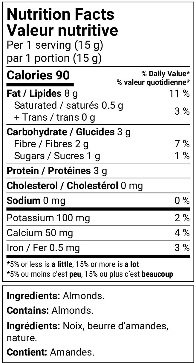 Nutrition facts