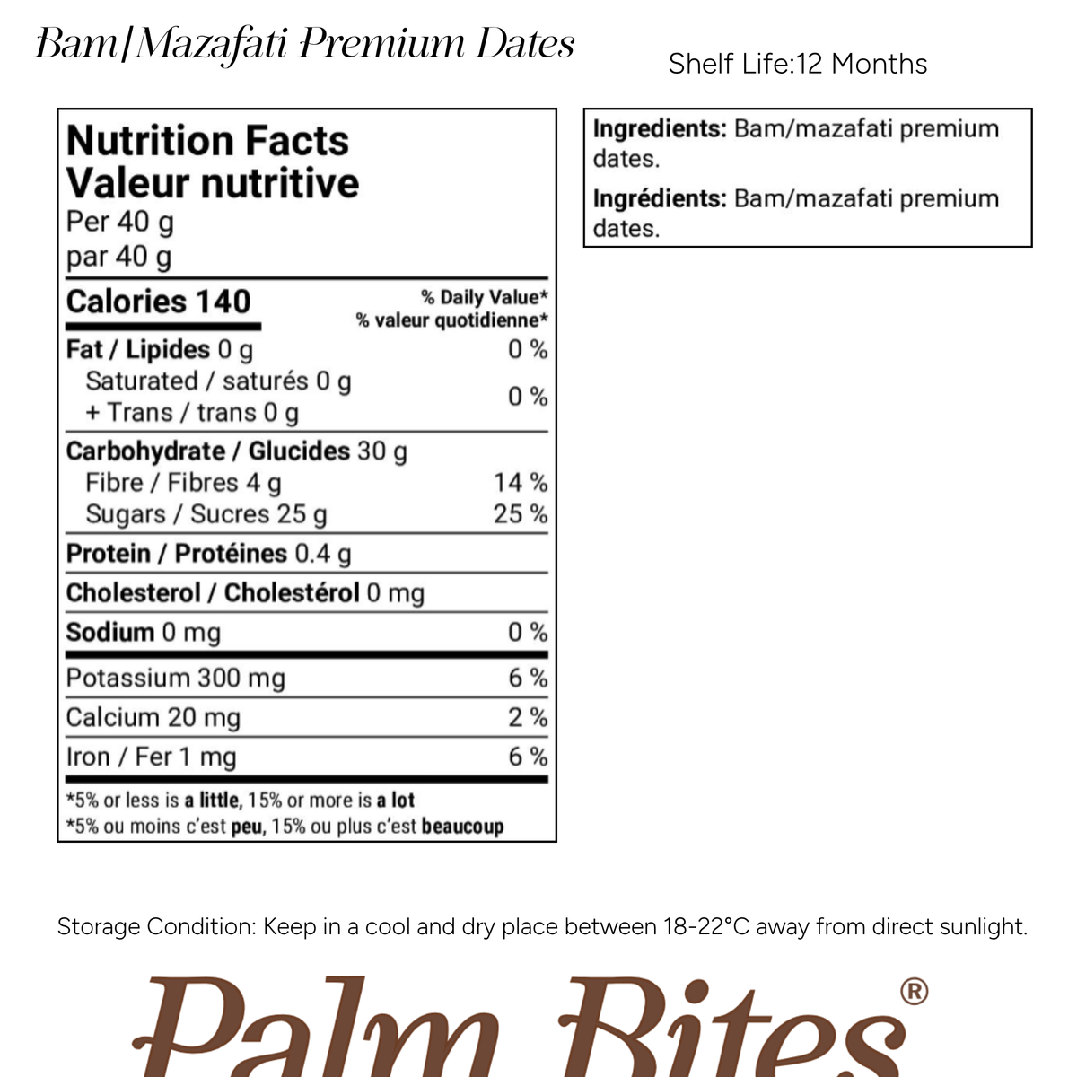 Nutritional information