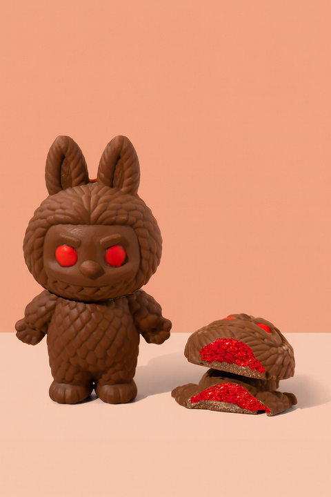 (NEW!) Red Velvet Dubai Chocolate Labubu