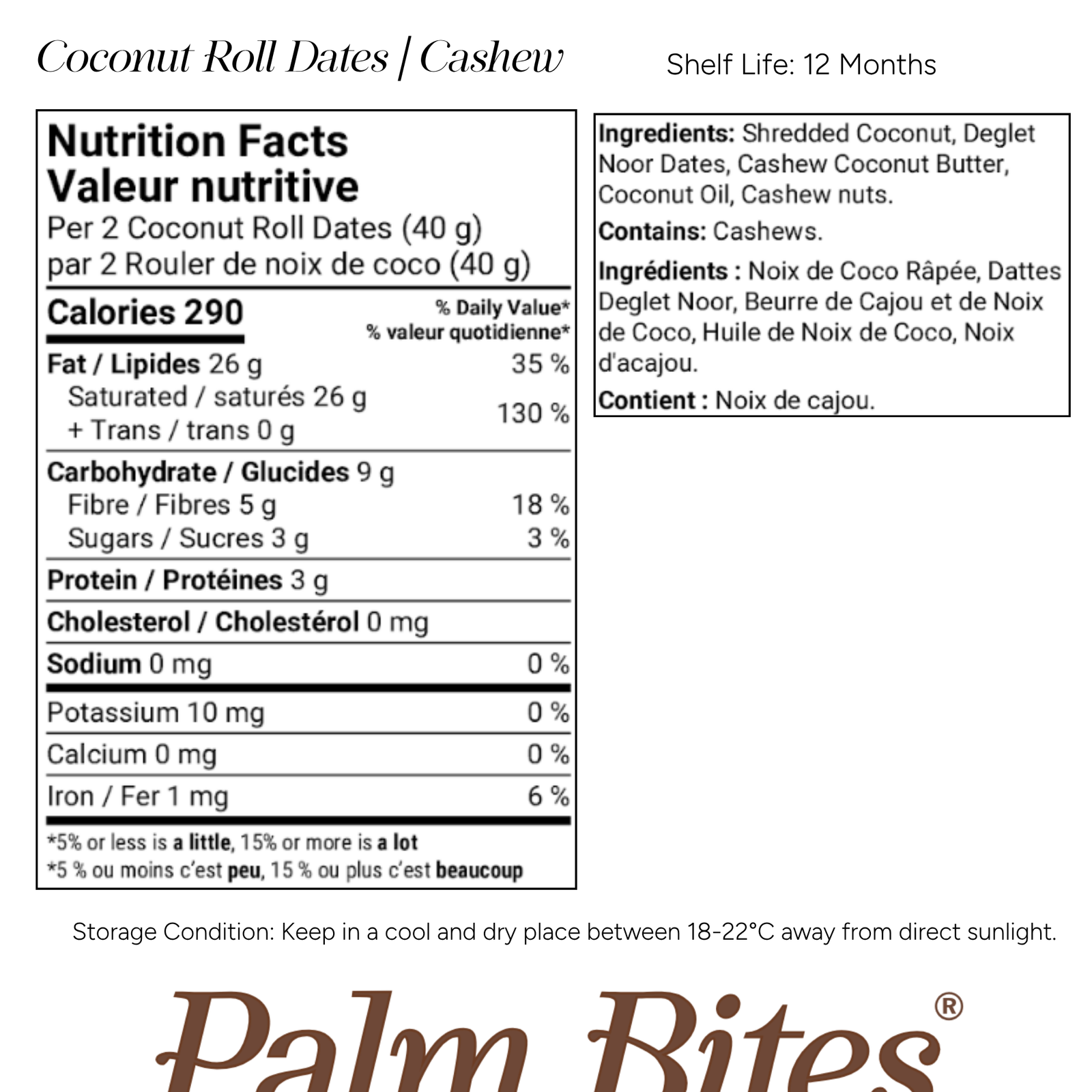 Nutrition facts