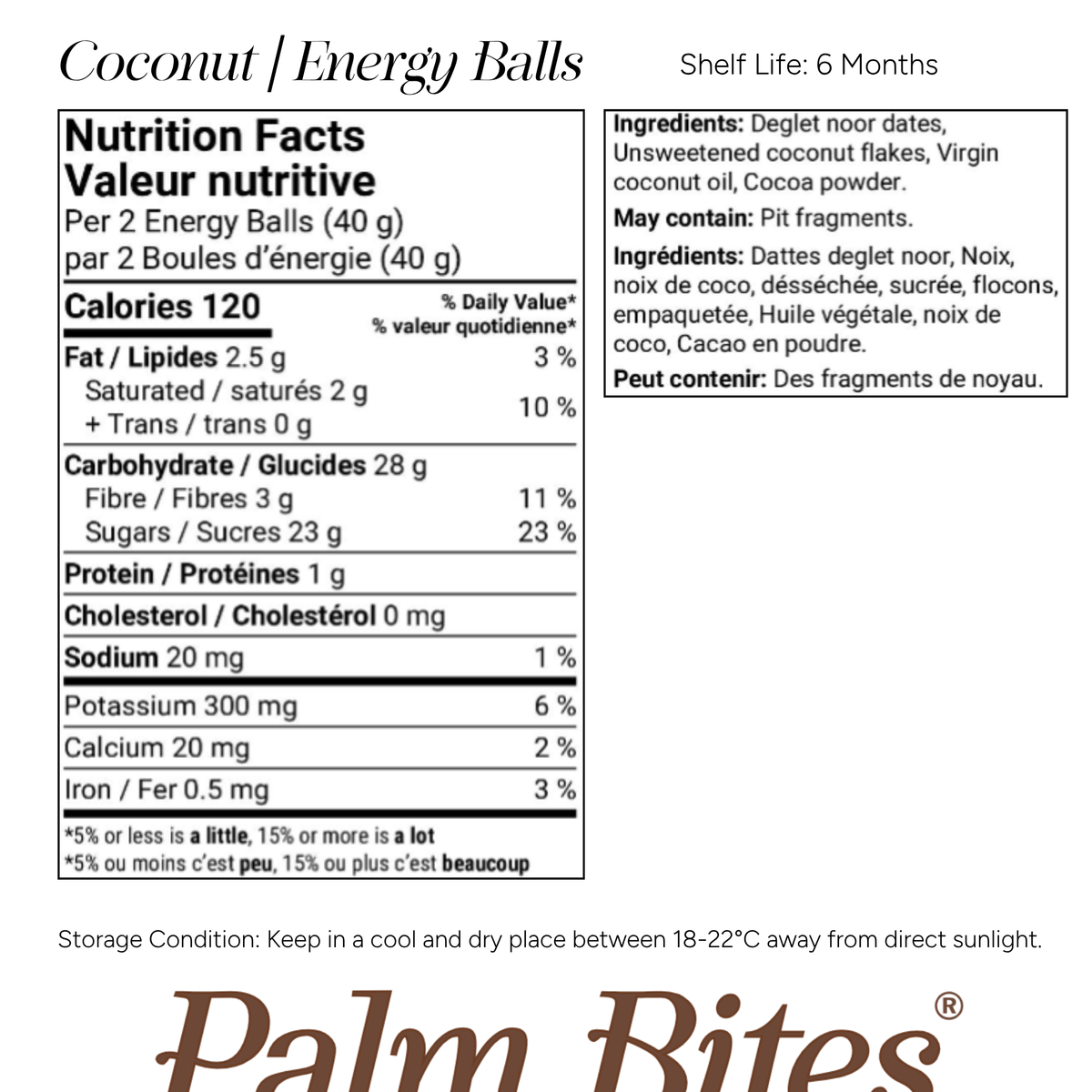 Nutritional information