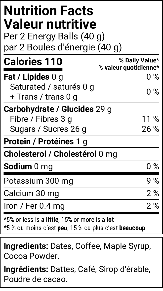 Nutrition facts