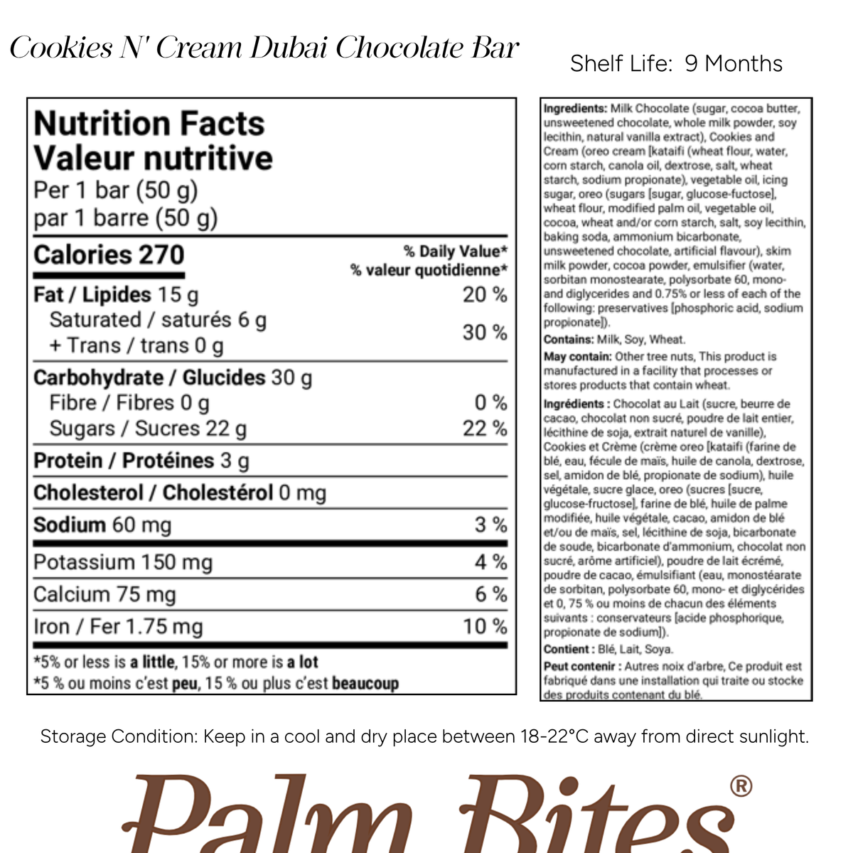Nutritional information
