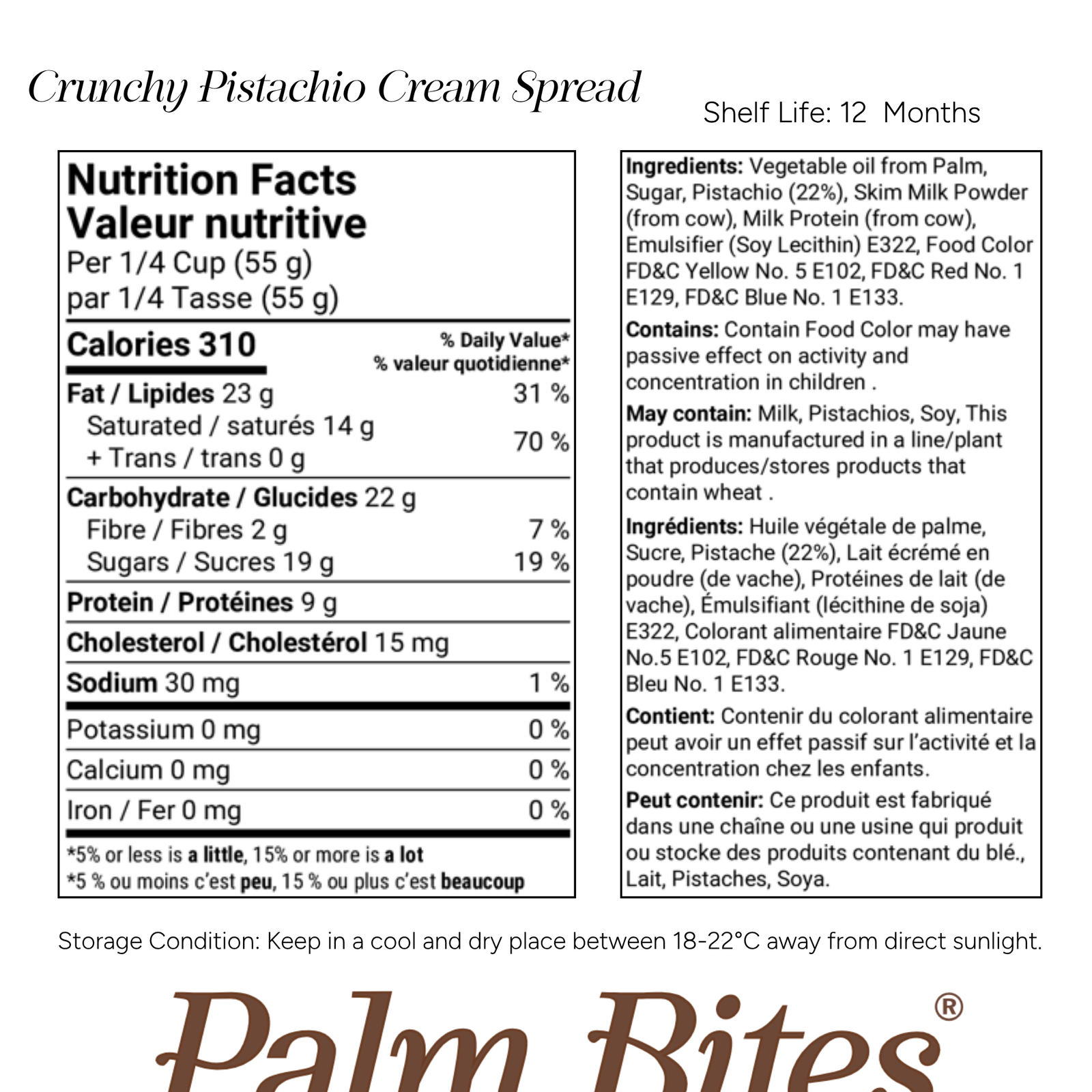 Nutrition facts