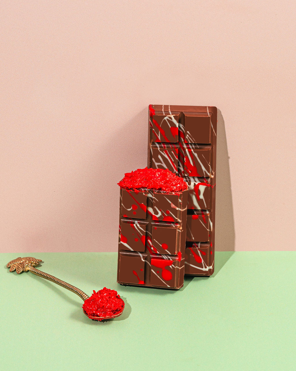 Red Velvet Dubai Chocolate Bar