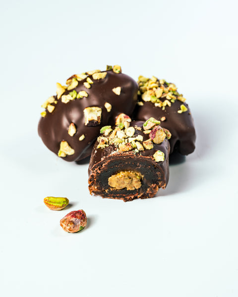 Two Bite | Pistachio Butter Chocolate Dates