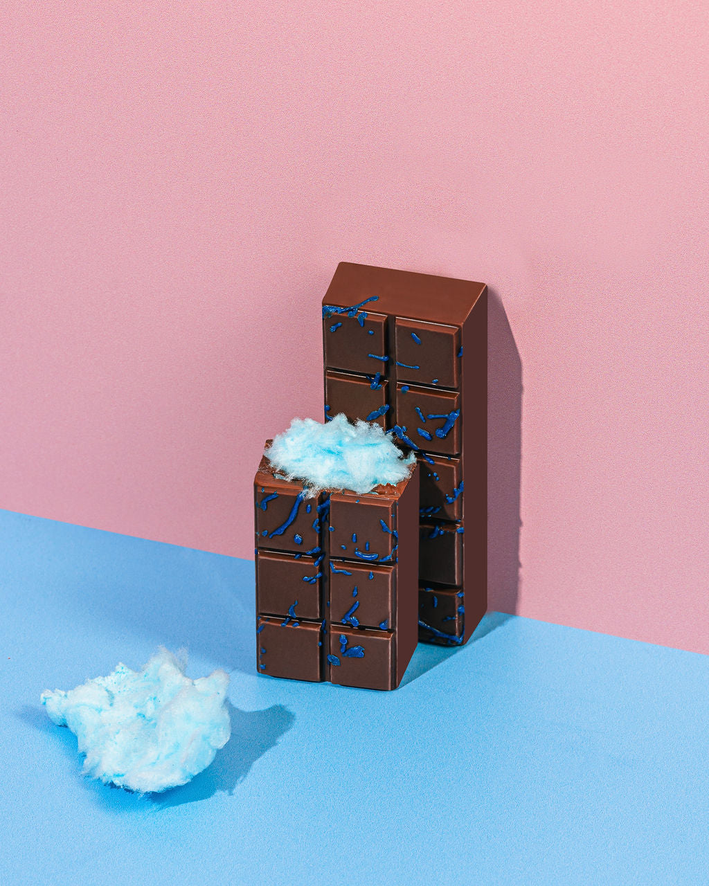 Blue Cotton Candy Chocolate Bar
