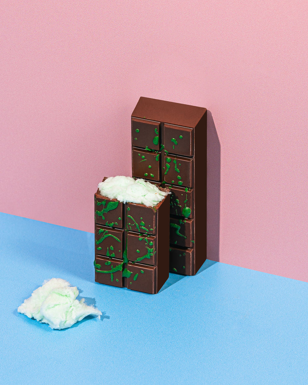Green Cotton Candy Chocolate Bar