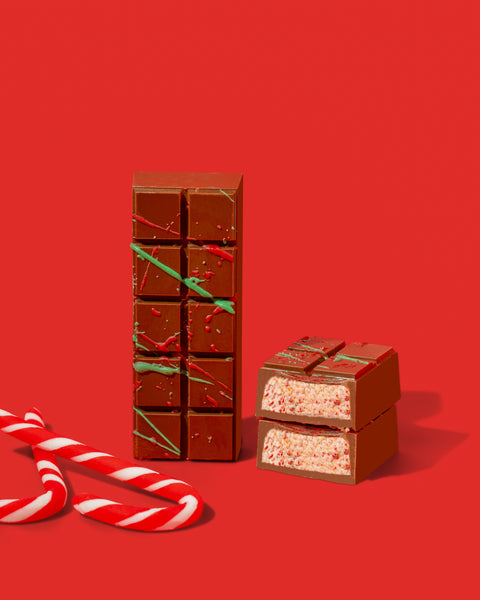 (NEW!) Candy Cane Dubai Chocolate Bar