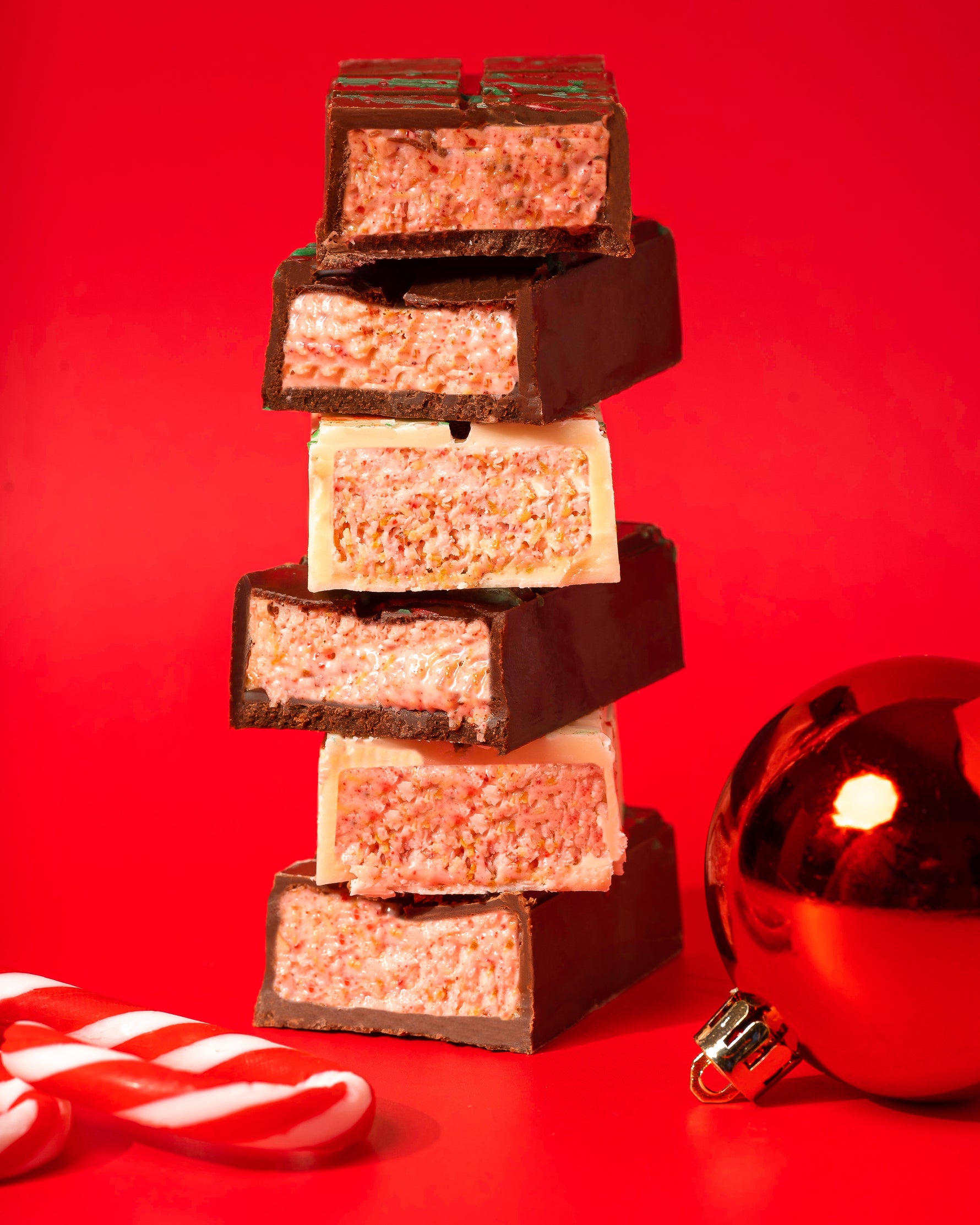 Candy Cane Dubai Chocolate Bar