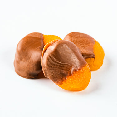 Spicy Chocolate Dipped Dried Apricots