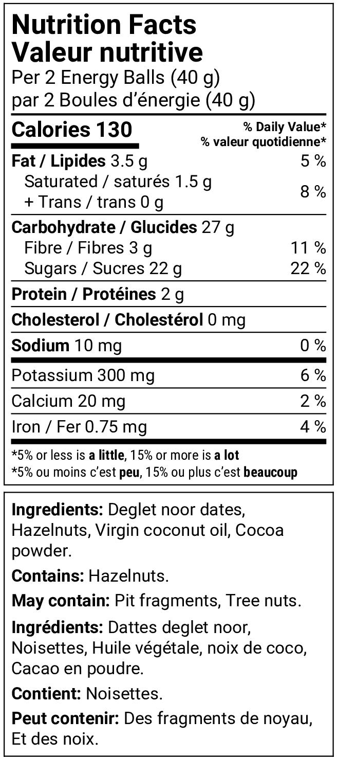 Nutrition facts