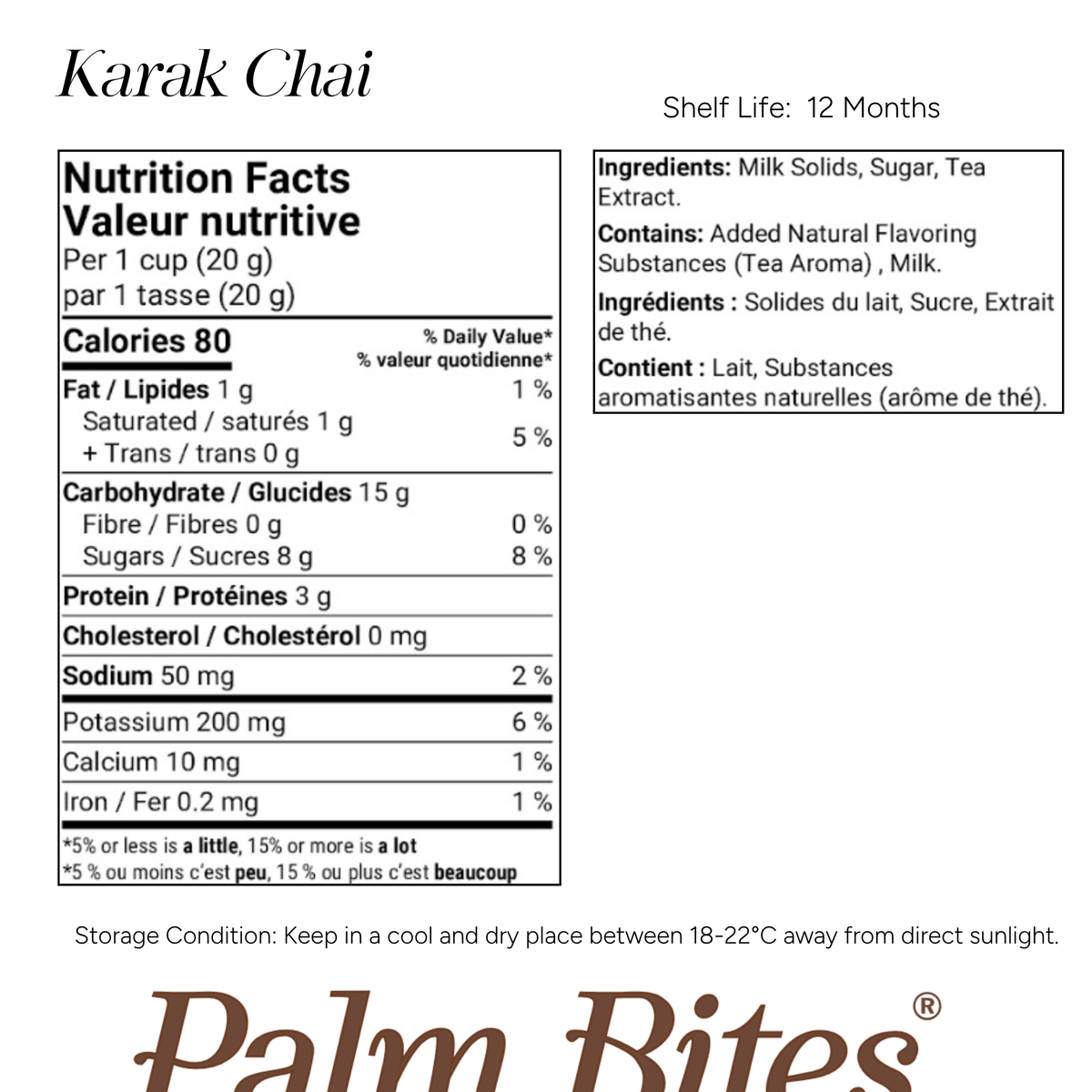 Nutritional information