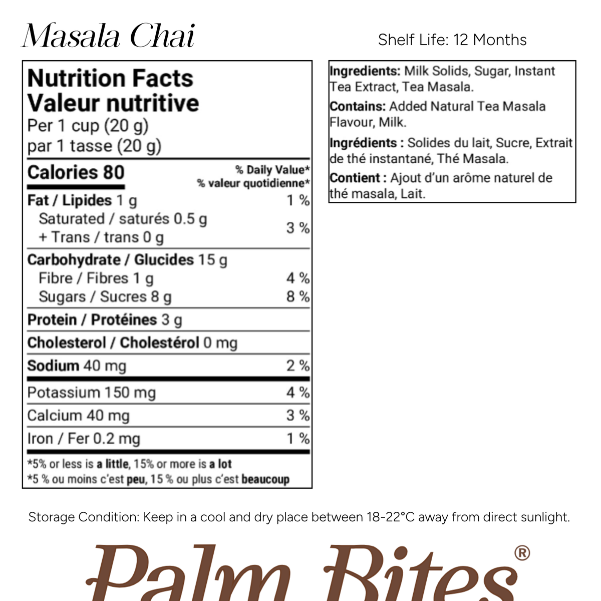 Nutritional information