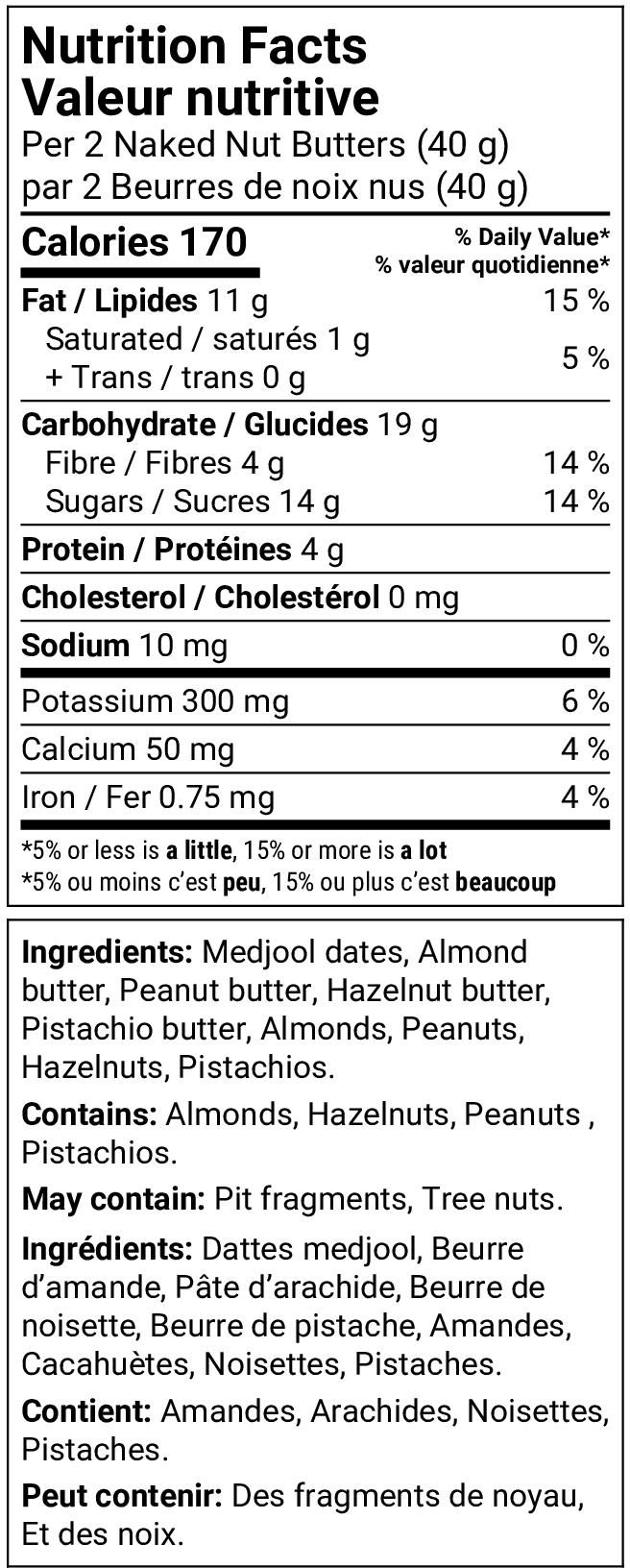 Nutrition facts