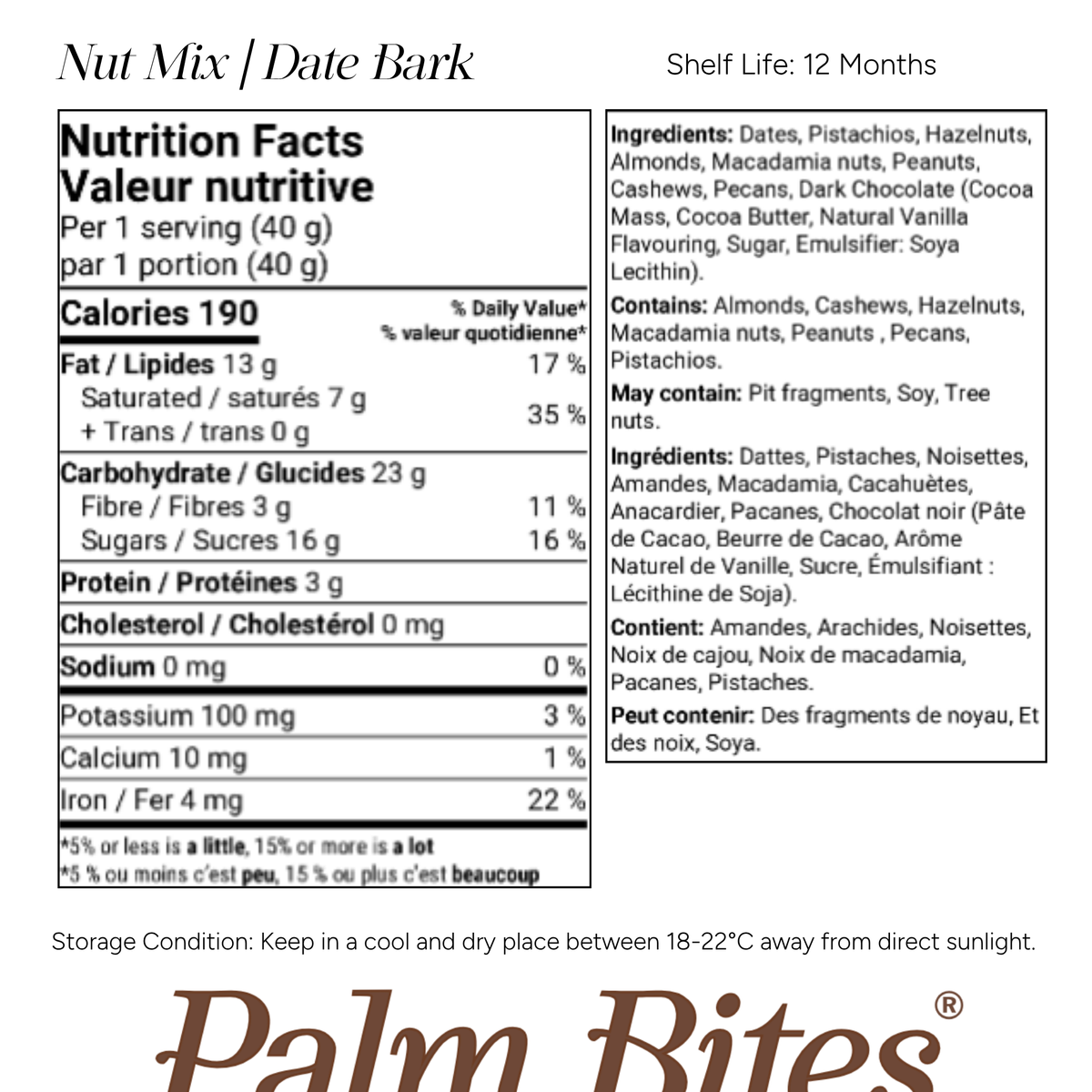 Nutritional information