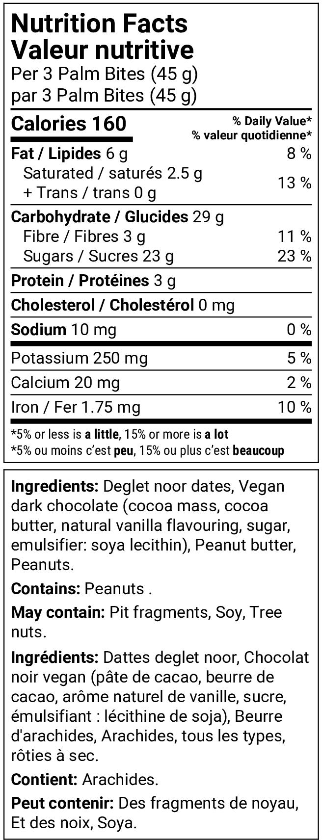 Nutrition facts