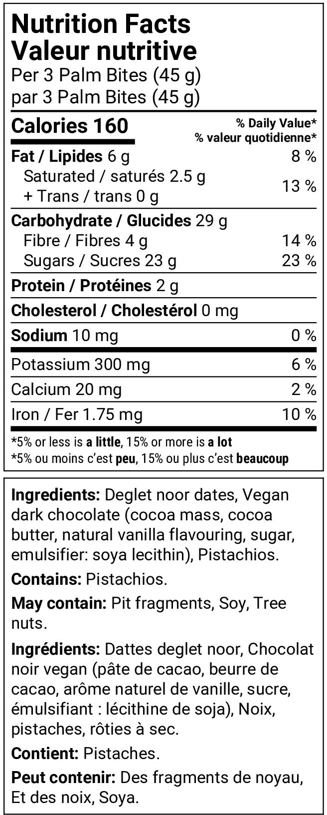 Nutrition facts