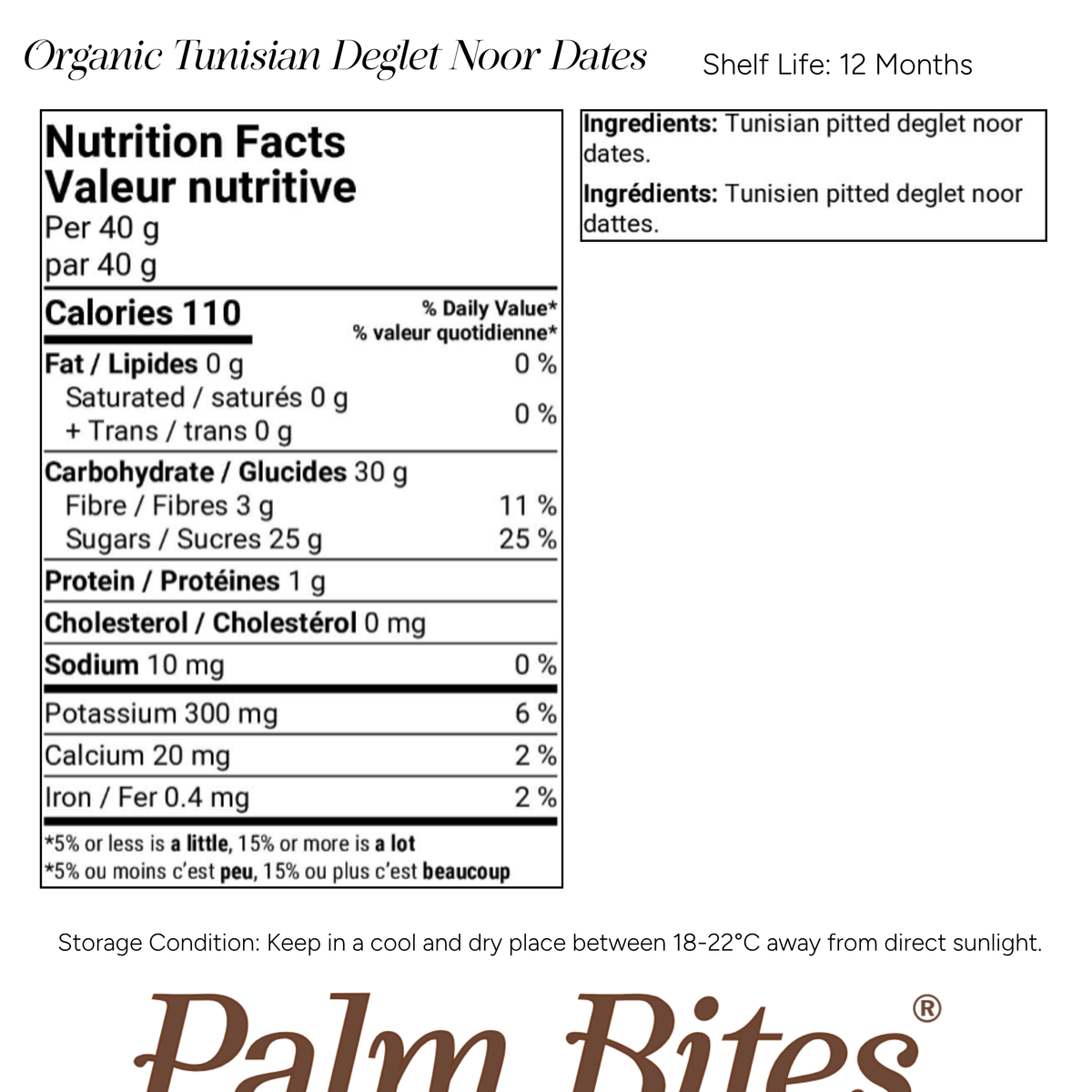 Nutritional information