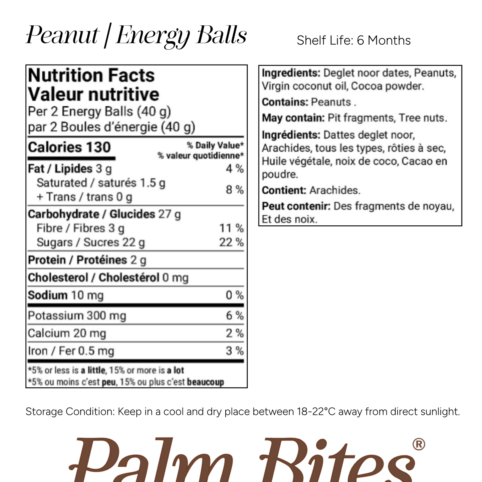 Nutrition facts