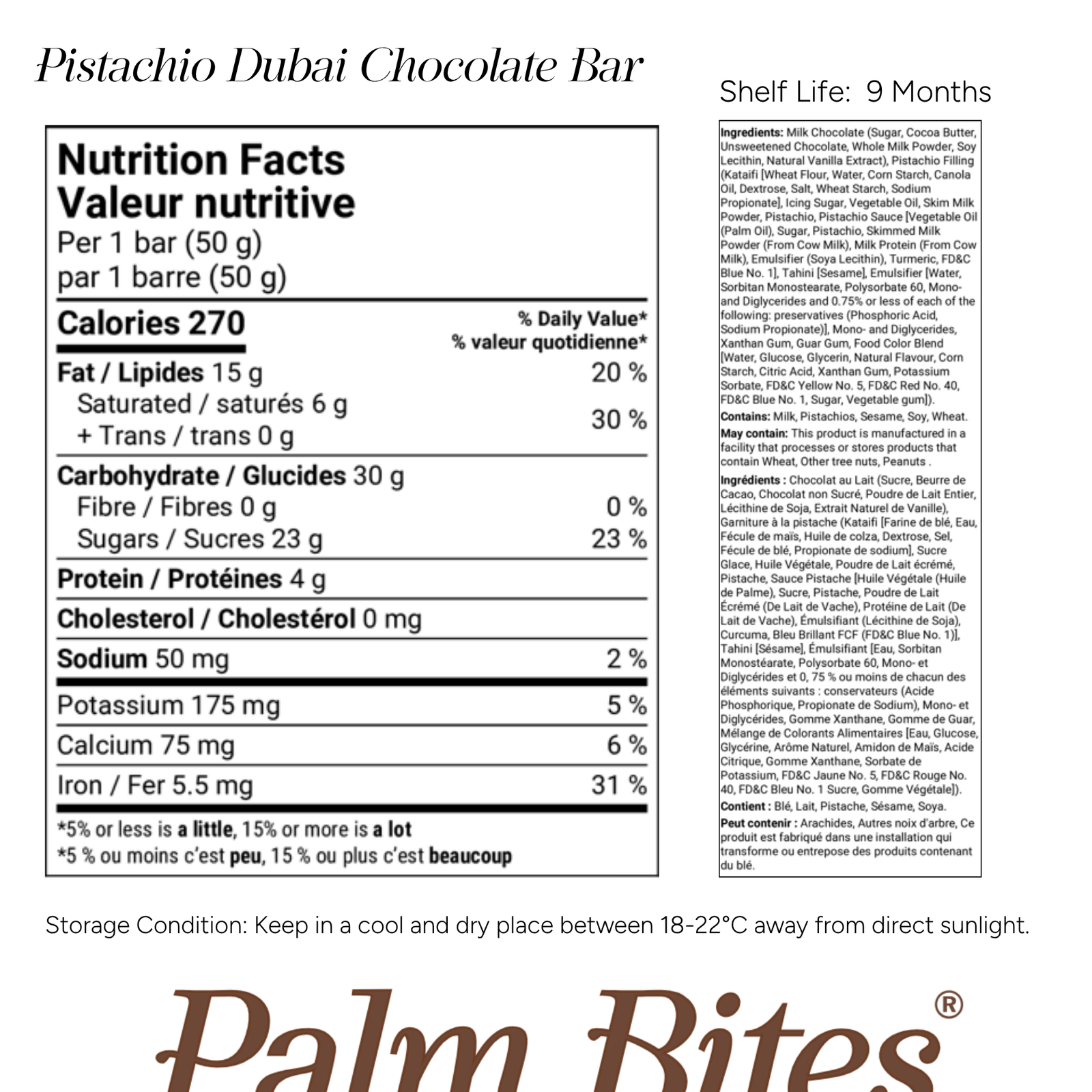 Nutrition facts