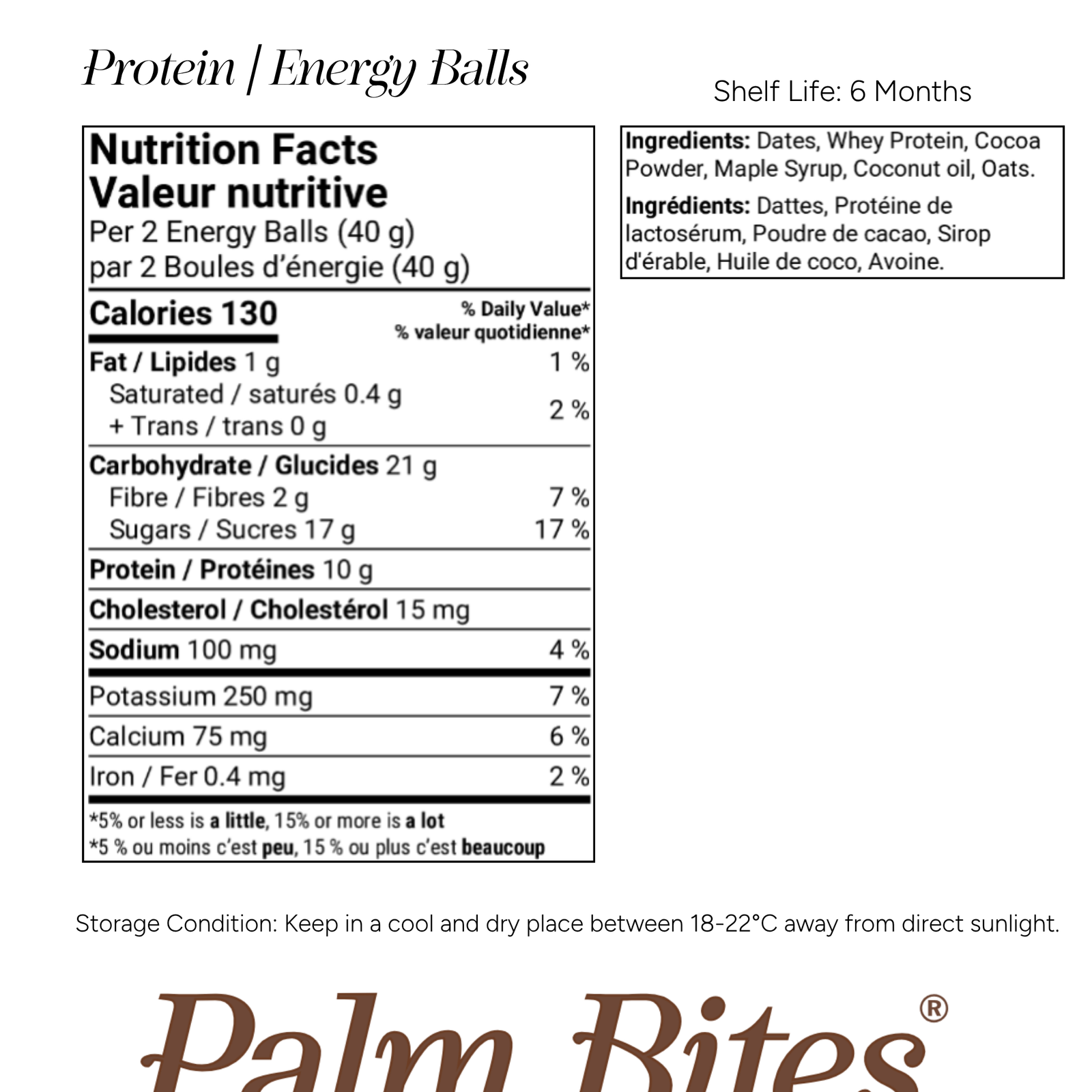 Nutrition facts