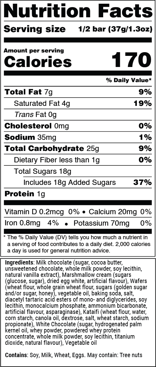 Nutrition facts