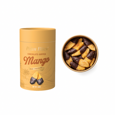 Chocolate Dipped Dried Mangoes