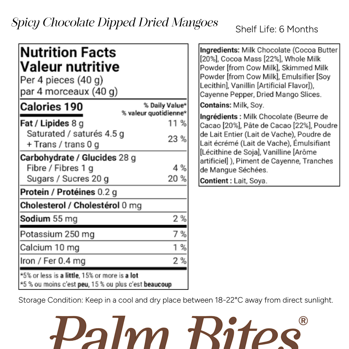 Nutritional information