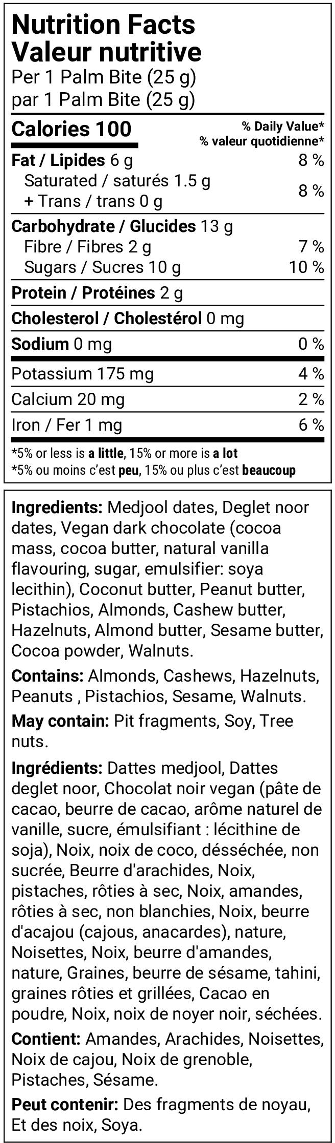 Nutrition facts