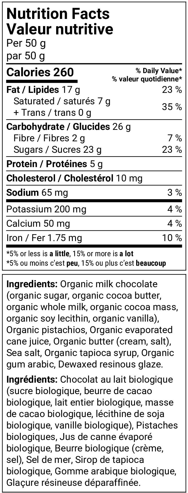 Nutrition facts