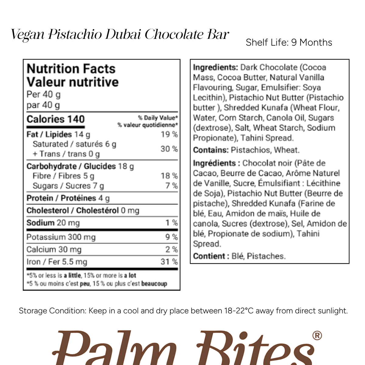 Nutritional information