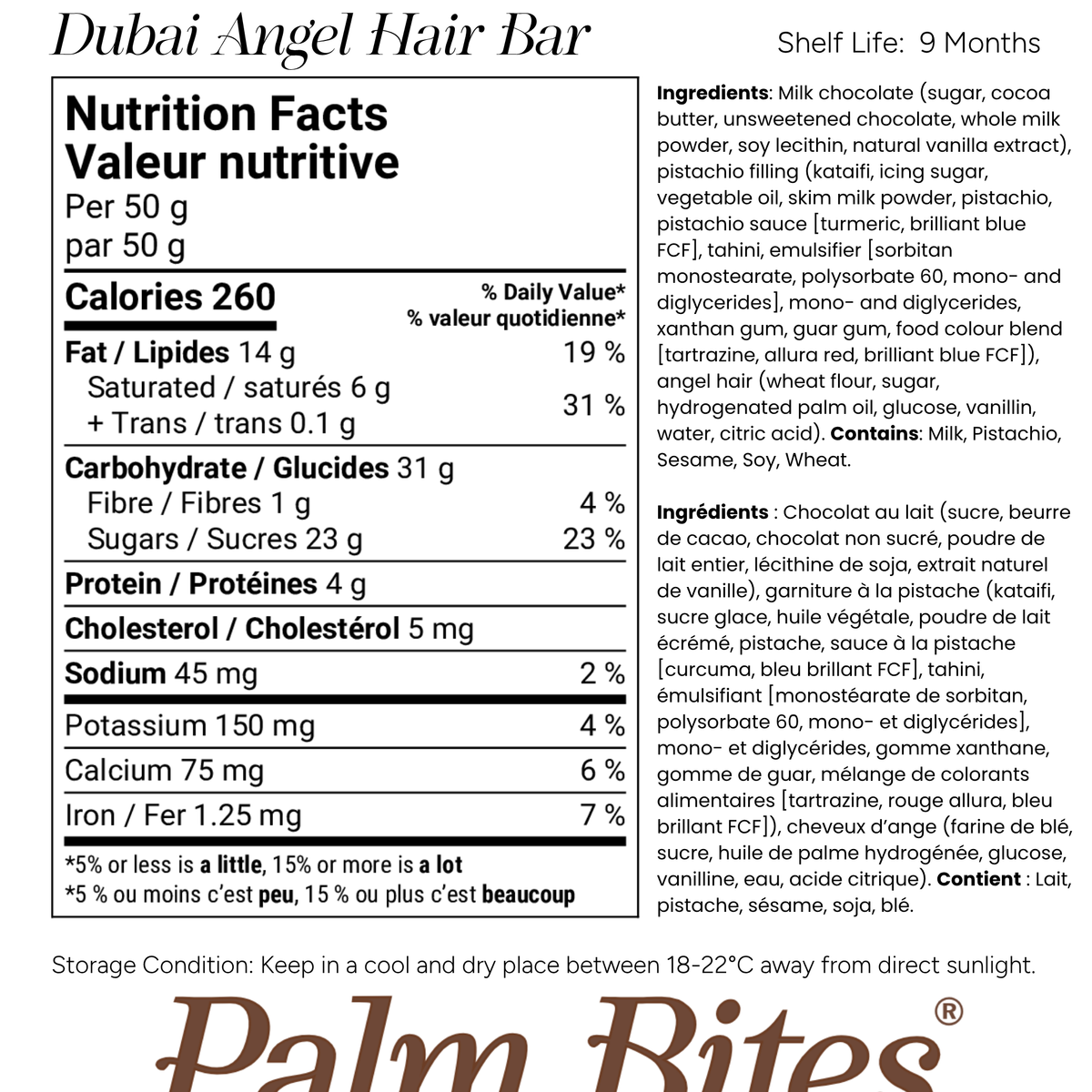 Nutritional information