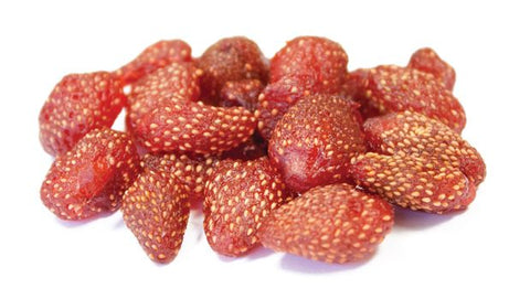 Dried Strawberries Covered in Dark Chocolate