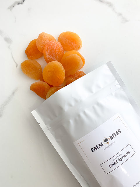 Jumbo Turkish Dried Apricots 🇹🇷 - Palm Bites® - The Basics -